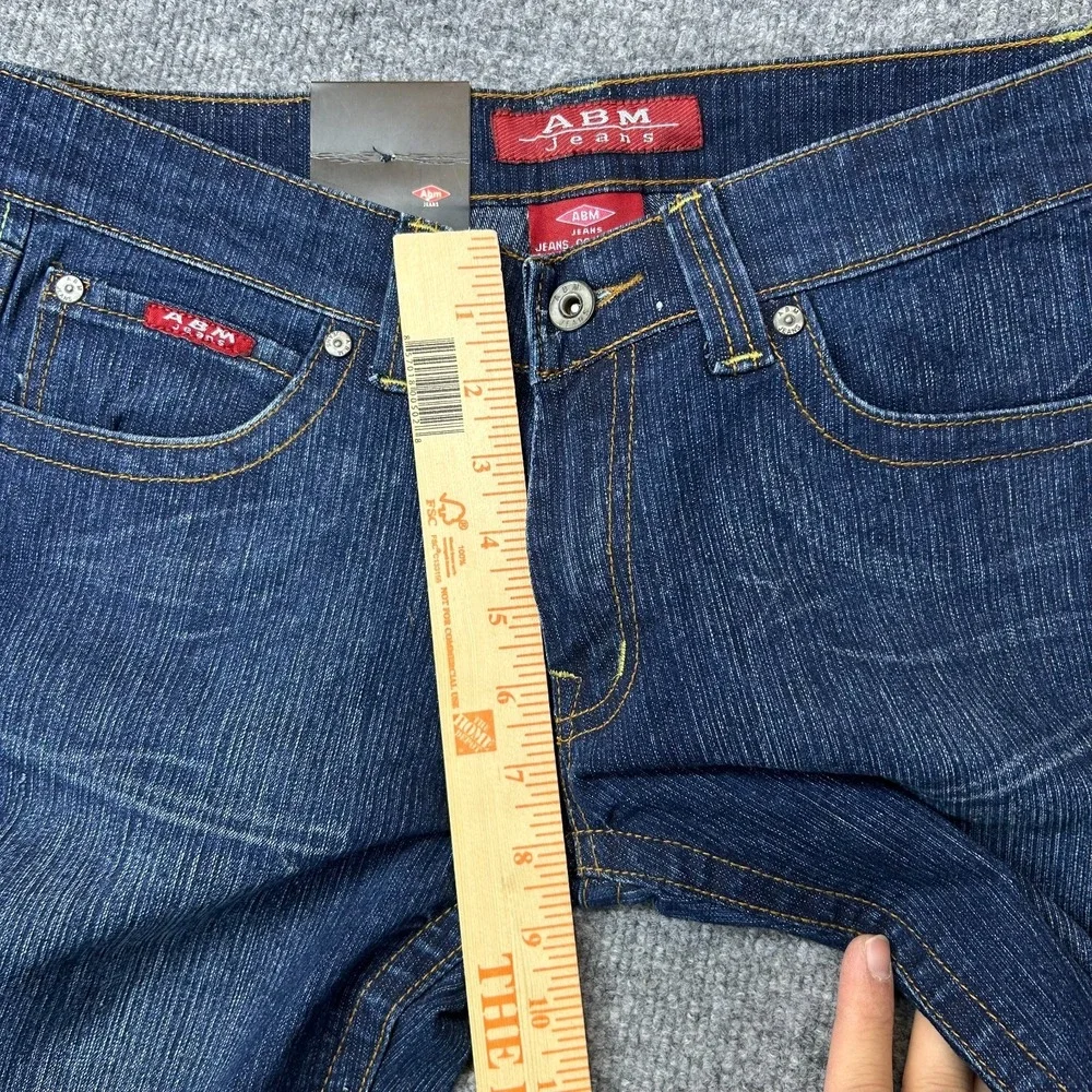 ABM Flare Jeans Women's Blue Denim Stretch Pockets‎ Zip Fly Classic NWT - 31X31